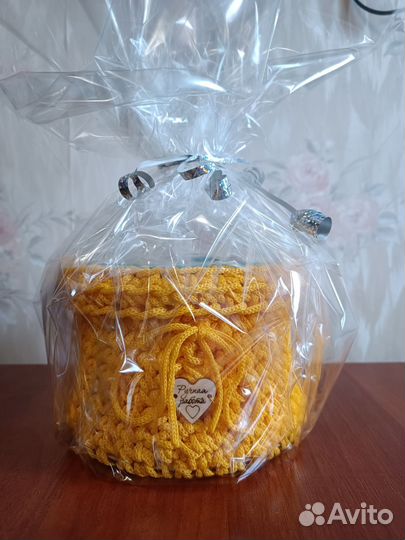 Корзинка вязанная