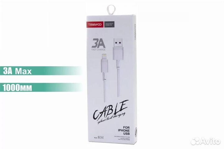 USB Кабель Tranyoo (1m, 6A)