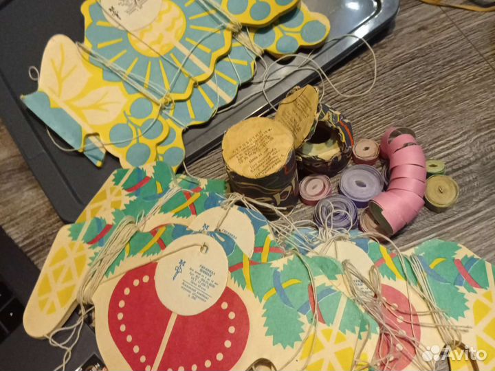 Гирлянда солнечная, шишки, серпантин СССР