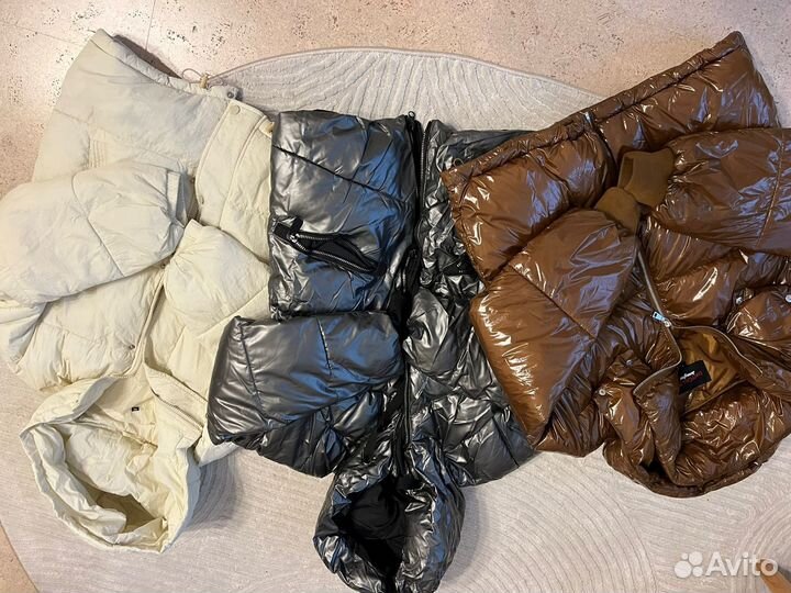Три пуховика xs-s одним лотом