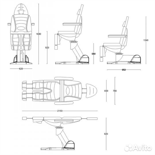 Кресло педикюрное Сигма-5