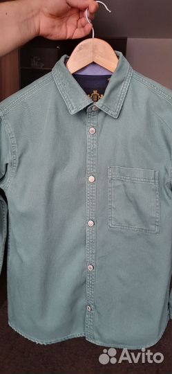 Джинсовая рубашка для мальчика 152