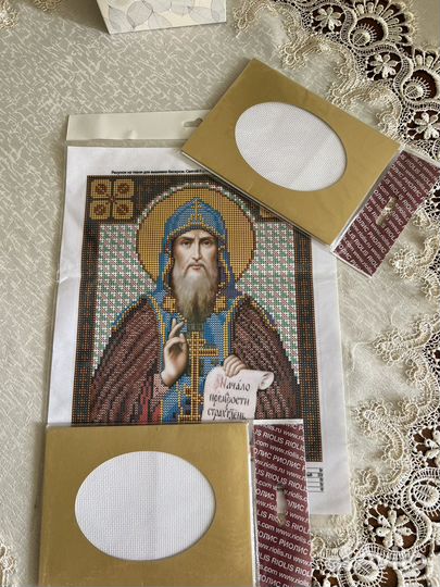 Рисунок на ткани для вышивания бисером