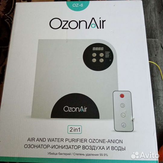 Оzonаir ионизатор воздуха и воды
