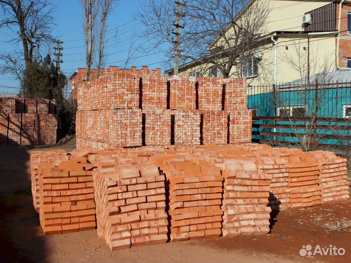 Кирпич красный одинарный м100-м150