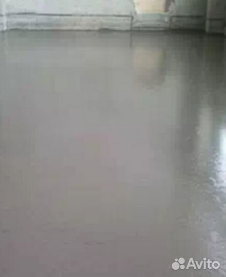 Стяжка полов и заливка двора