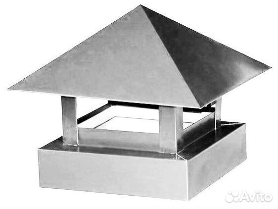 Зонт вытяжной оцинкованный