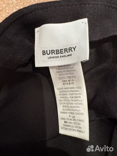 Кепка burberry черная