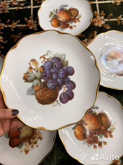 Тарелки гдр фруктовые