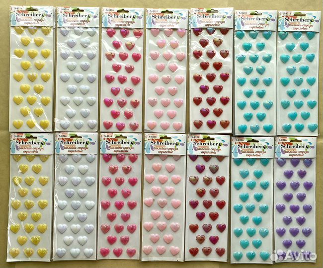 Стразы 4 упаковки наклейки бусины жемчуг