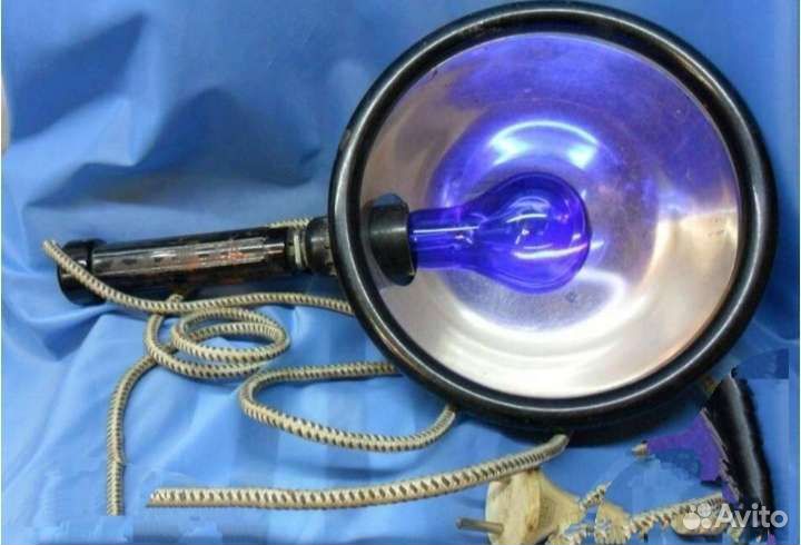 Синяя лампа рефлектор минина