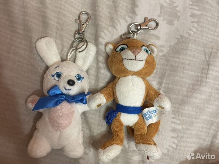 Брелок сочи 2014 талисманы мягкие