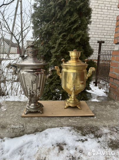 Самовар на дровах старинный