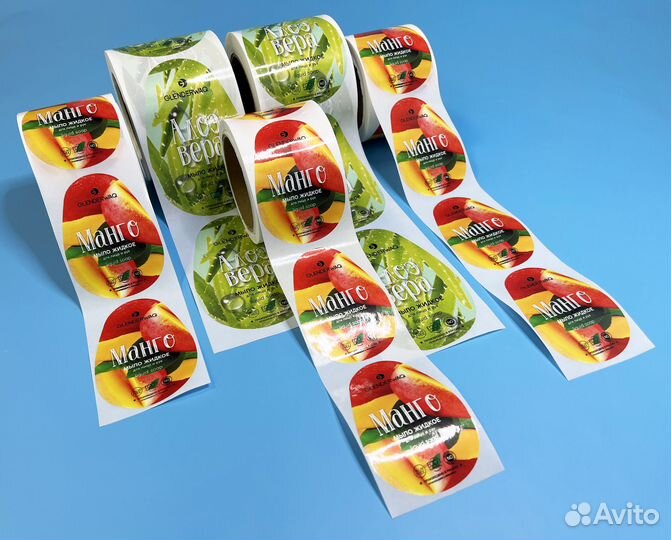 Печать бирок, печать этикеток, стикеров, наклеек