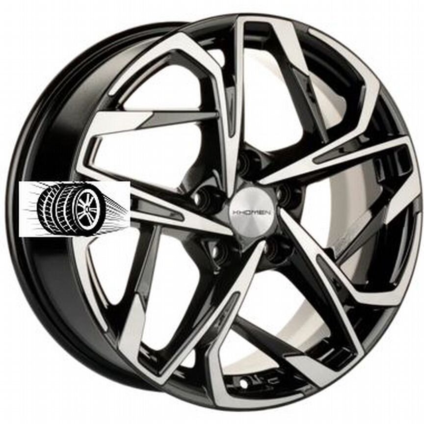 Литые диски Khomen Wheels 7×R17 5×108