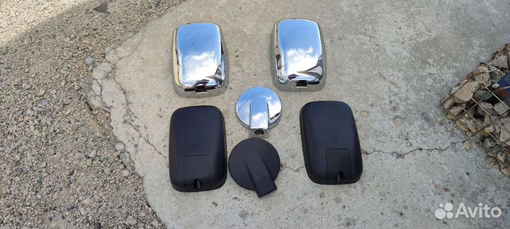 Хром накладки зеркал Atlas Canter Titan и тд