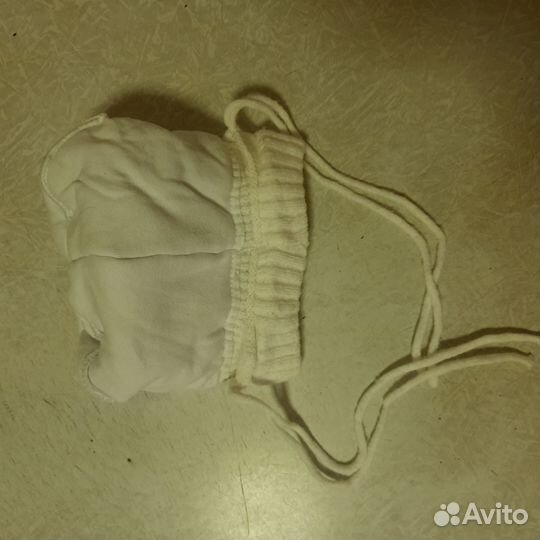 Шапка осень - зима для новрожденного для девочки