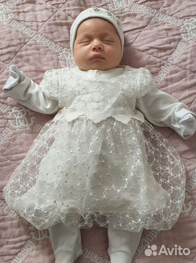 Платье для новорожденной девочки