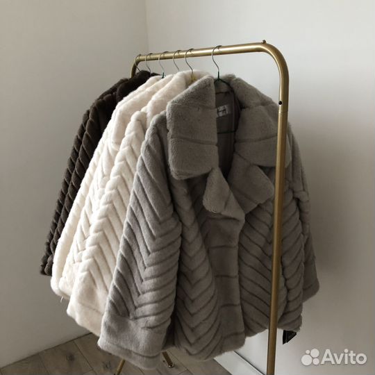 Шуба серая Соболь XS-XL новая