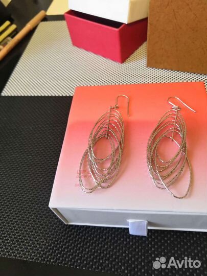 Серебряные серьги sunlight