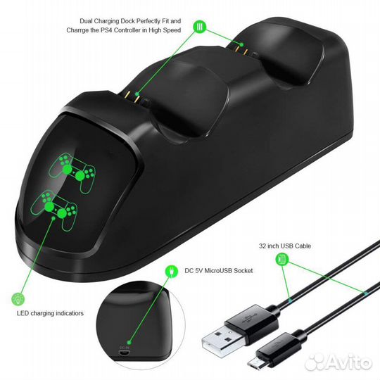 Двойное зарядное устройство для Xbox One Контролер