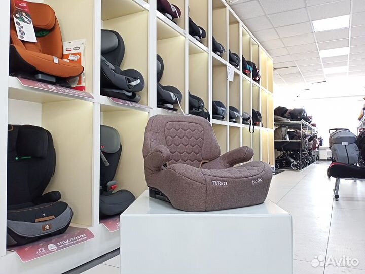 Бустер изофикс 22-36кг Rant Turbo Brown Со Спинкой