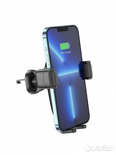 Автодержатель с беспроводной зарядкой 15W Hoco HW1