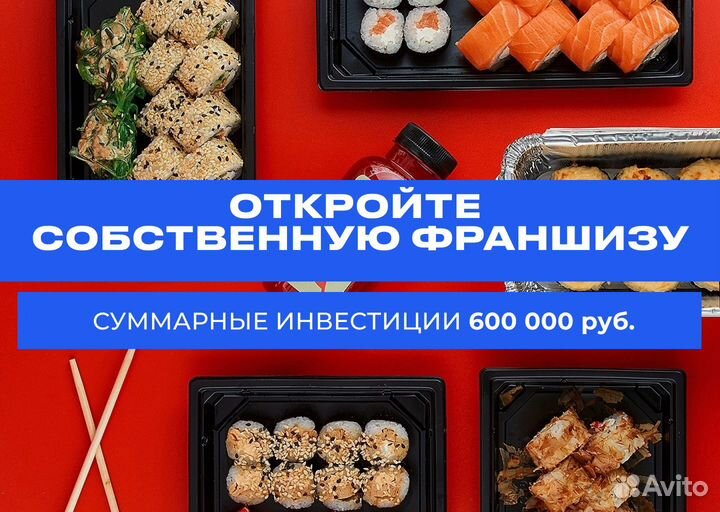 Франшиза по доставке еды с чистой прибылью 200т/м