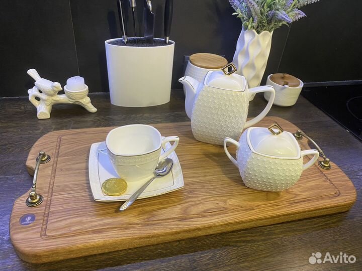 Поднос - разделочная доска из дуба 580*280*26 мм