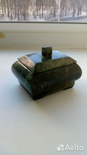 Шкатулка змеевик
