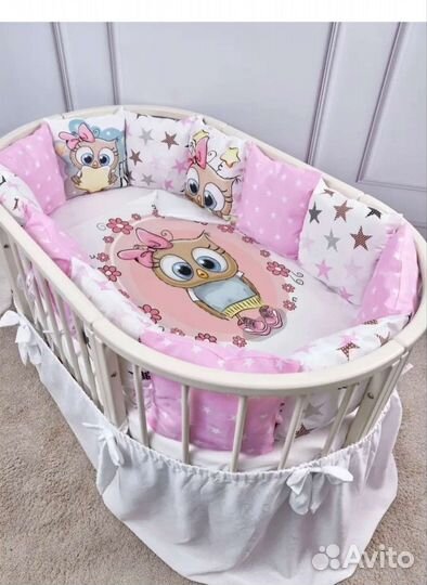 Комплект бортиков с одеялом для кроватки