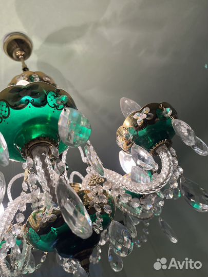Люстра богемское стекло