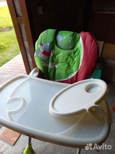 Детский стульчик для кормления chicco polly