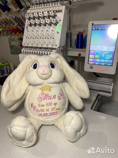 Вышивка машинная, именная вышивка на халатах