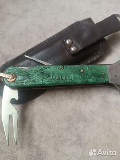 Охотничий складной нож СССР Лось Редкий