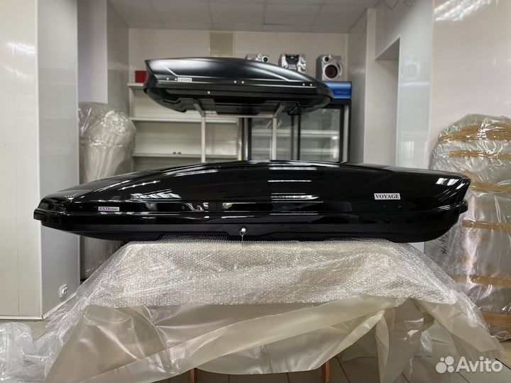 Автобокс Voyage X 500л 218см цвет Черный глянец
