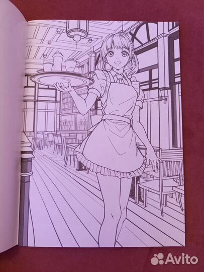 Аниме раскраска новая 64 рисунка