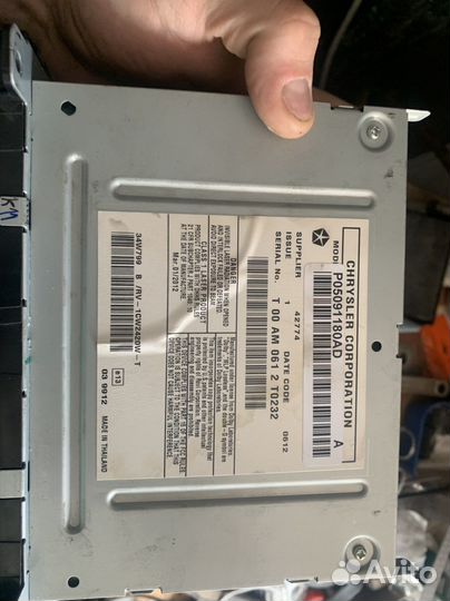 Магнитола jeep grand cherokee