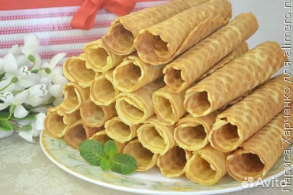 Вафельные трубочки по советскому рецепту
