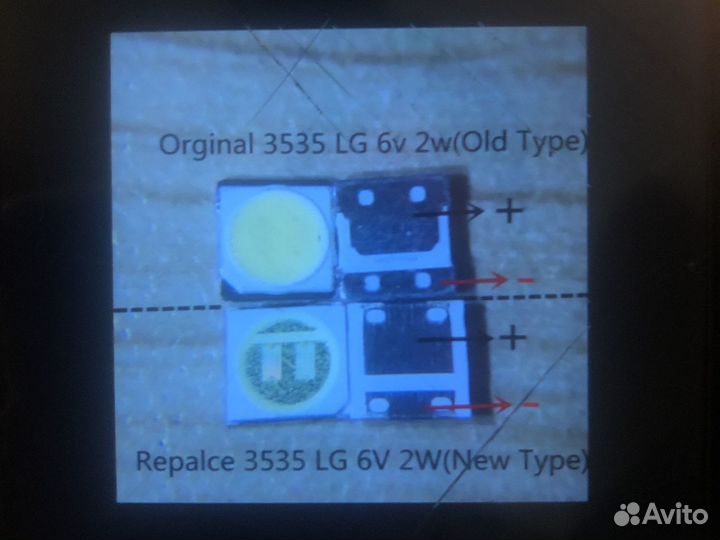 Led подсветка LG светодиод