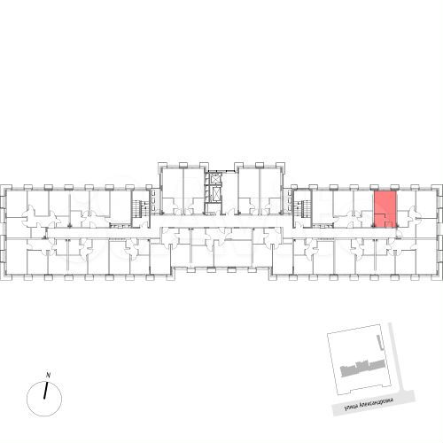Апартаменты-студия, 19,7 м², 1/7 эт.