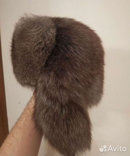 Меховая песцовая шапка, новая унисекс