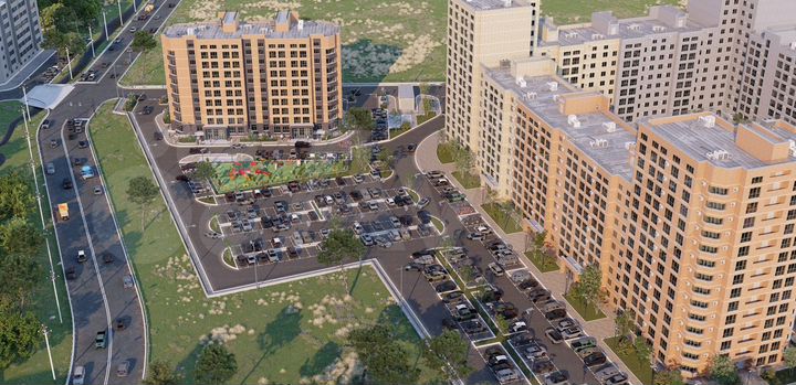 2-к. квартира, 59,6 м², 4/9 эт.