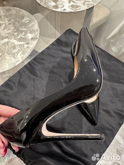 Туфли лодочки черные лаковые