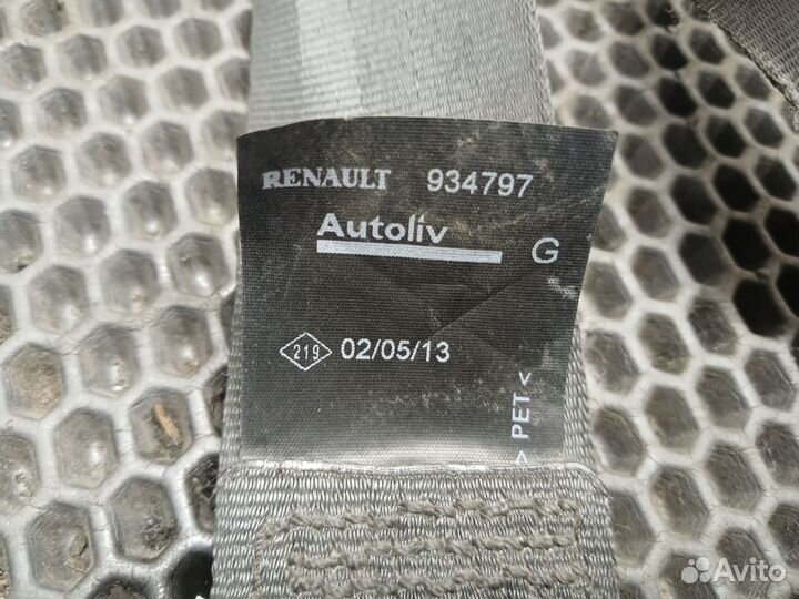 Ремень безопасности пер. левый Renault Duster