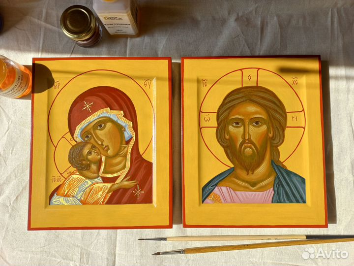 Рукописная венчальная пара