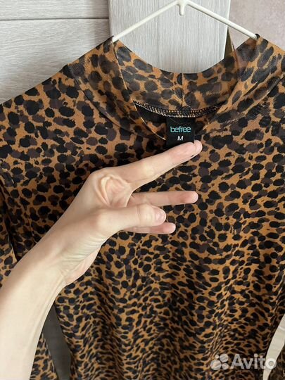 Леопардовый бадлон