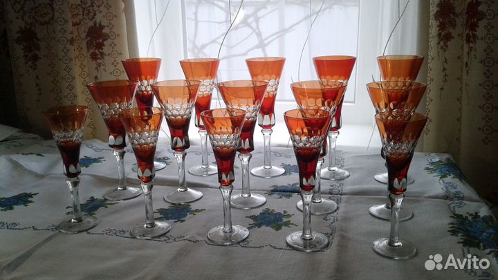 Фужеры бокалы Трембита Стрыйский стекольный завод