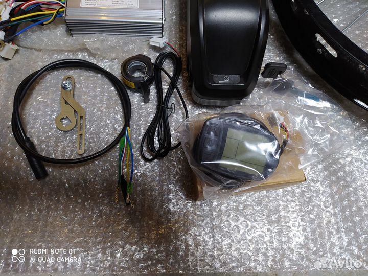 Электрокомплект 750вт для фэтбайка с батареей