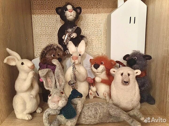 Игрушки из шерсти